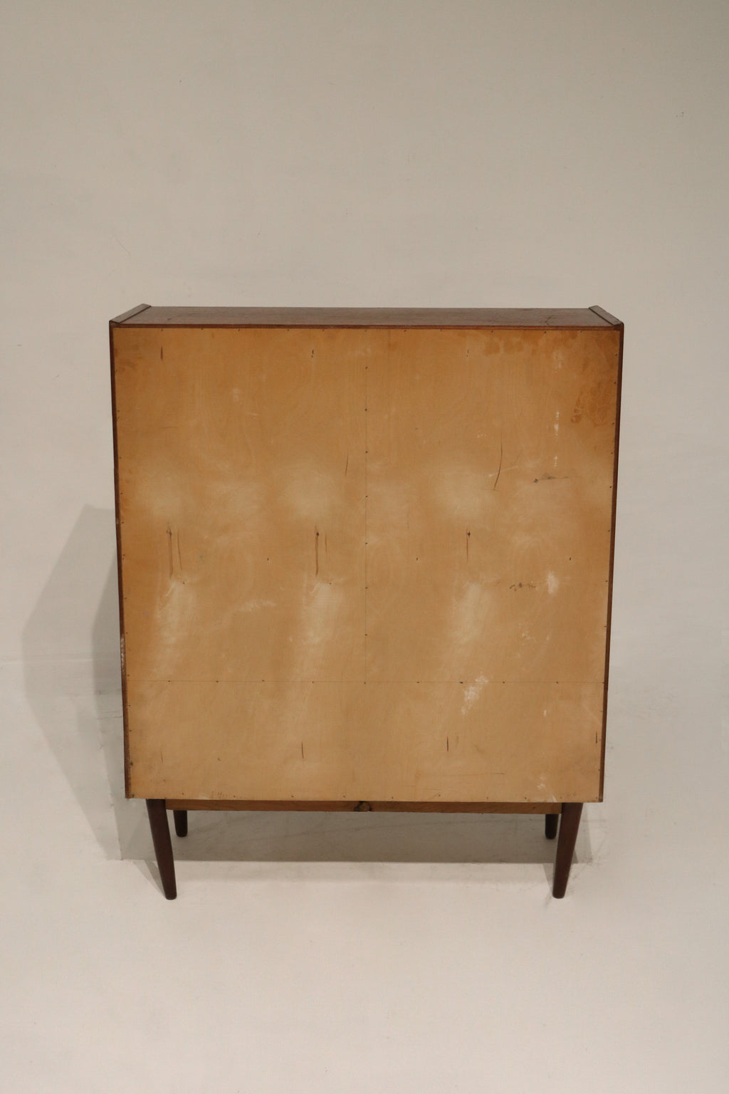 Danish Mcm Vintage Teak Wood Chest Of Drawer Cabinet