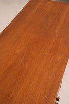 Vintage Danish Modern Teak Wood Desk Table With Drawers