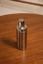 Set Of Vintage Crystal And Glass Barware And Serving Brass Tray