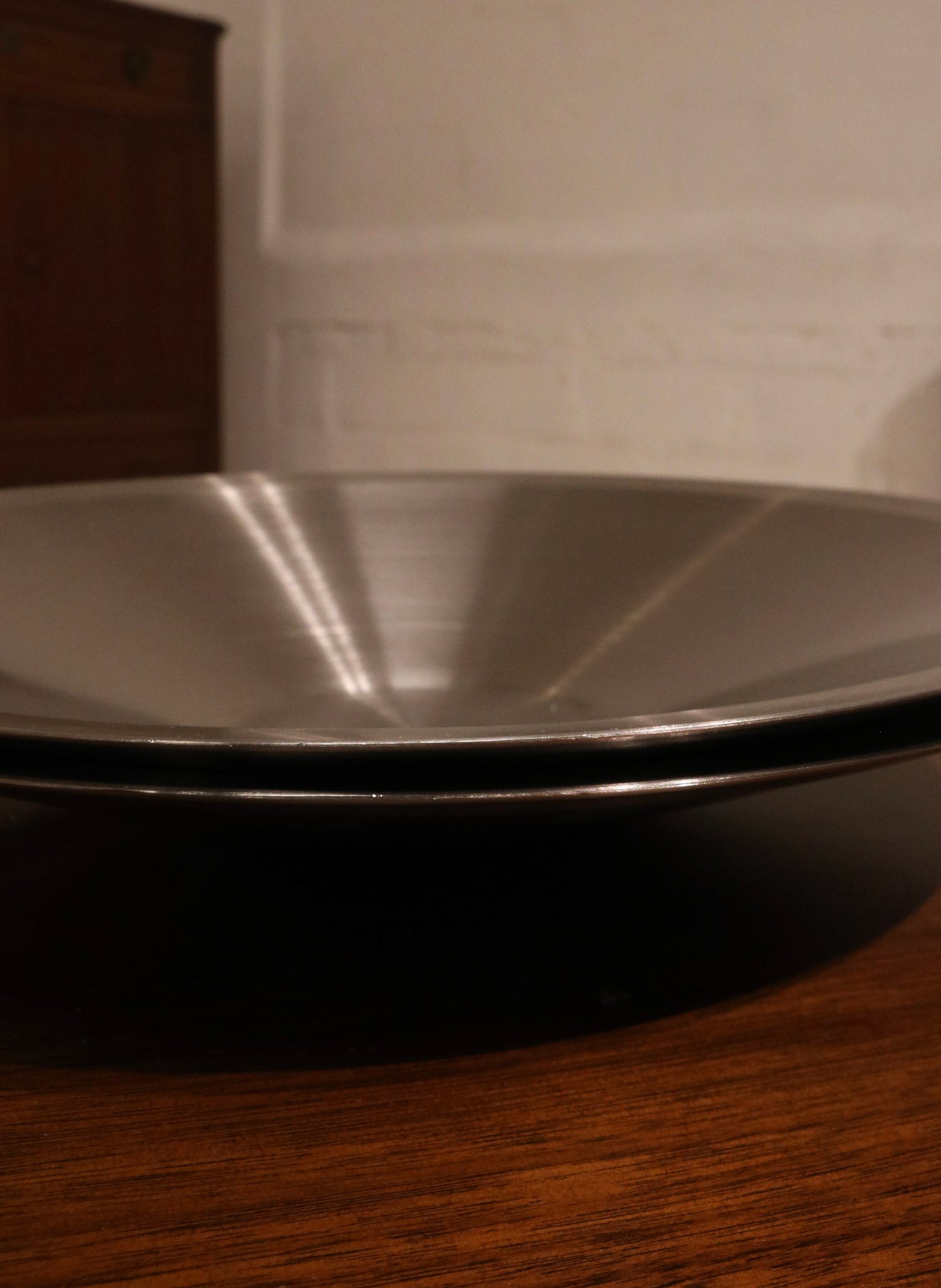 Mcm Vintage Stainless Silver Bowls Serving Tray Plates