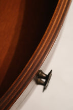 Antique Georgian Mahogany Leather Top Nightstands Side Tables