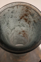 Vintage Large Glass Floor Vase Made In Spain