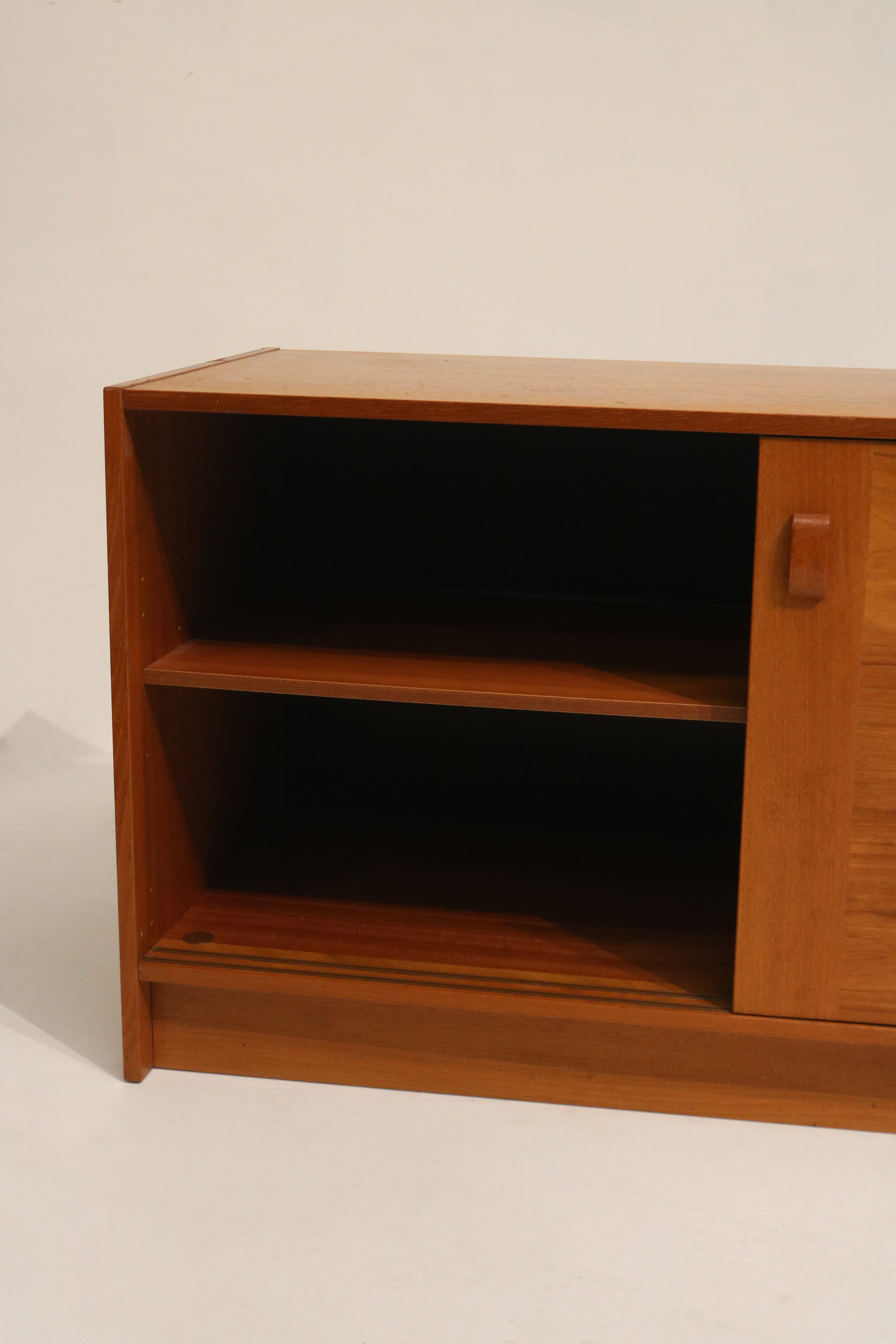 Danish Mid-Century Modern Teak  Storage Credenza By Domino Mobler