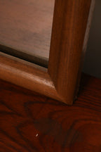 Mcm Vintage Wooden Frame Large Stand Mirror