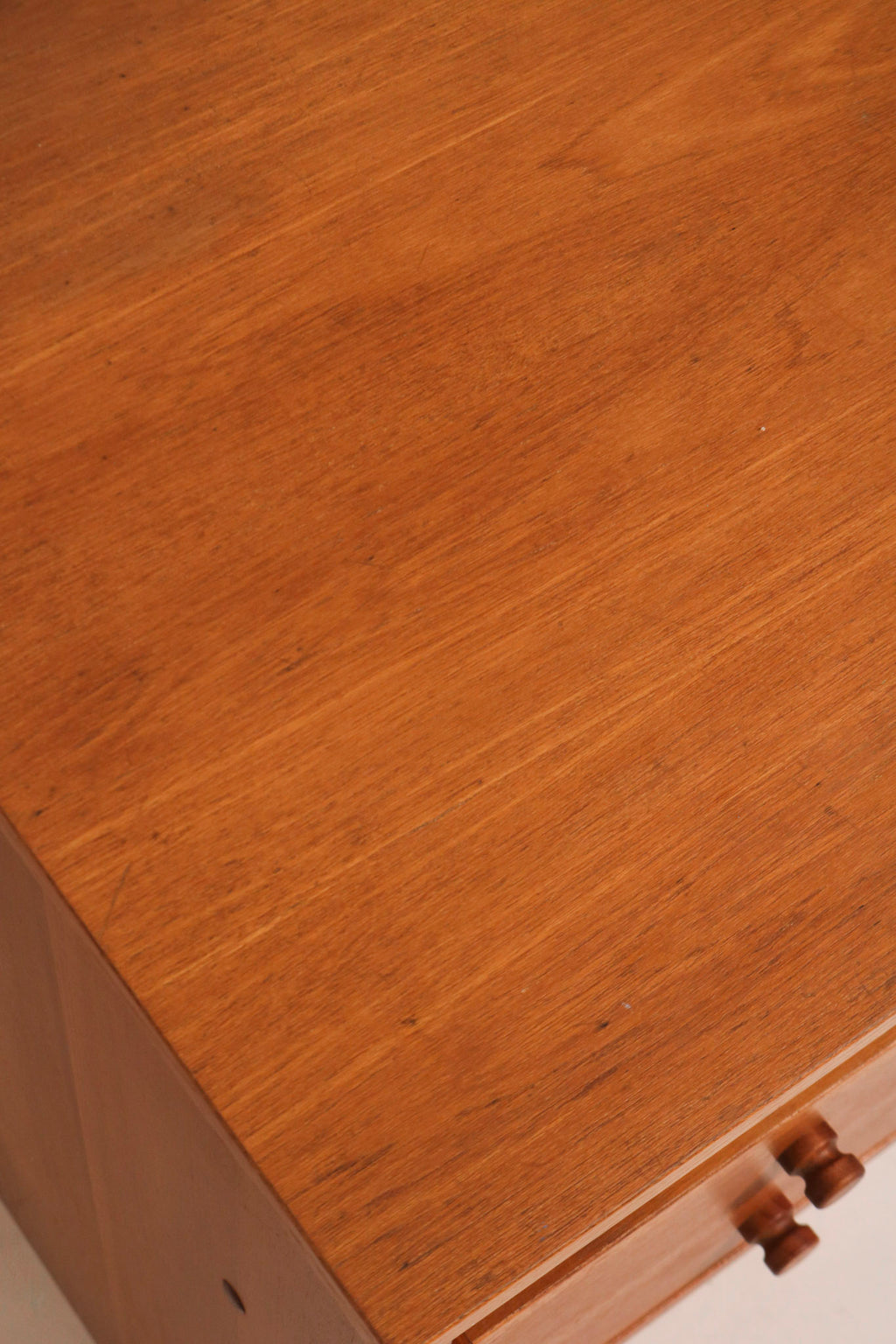Vintage Danish Modern Teak Wood Desk Table With Drawers
