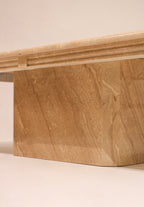 Vintage Italian Solid Marble Coffee Table