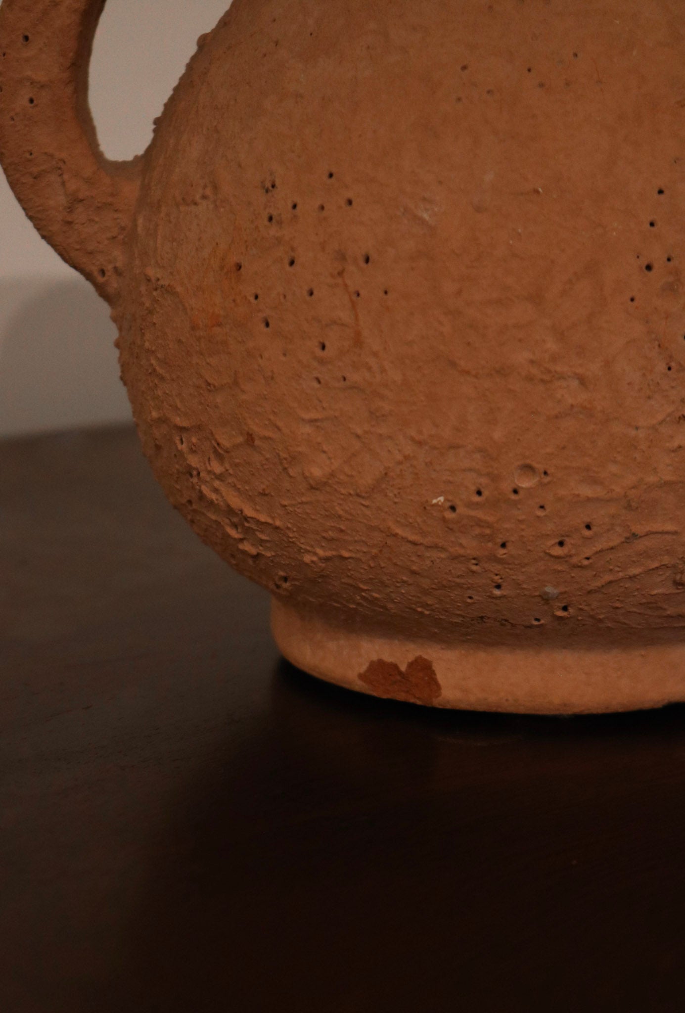 Small Decorative Terracotta Vase With Handles