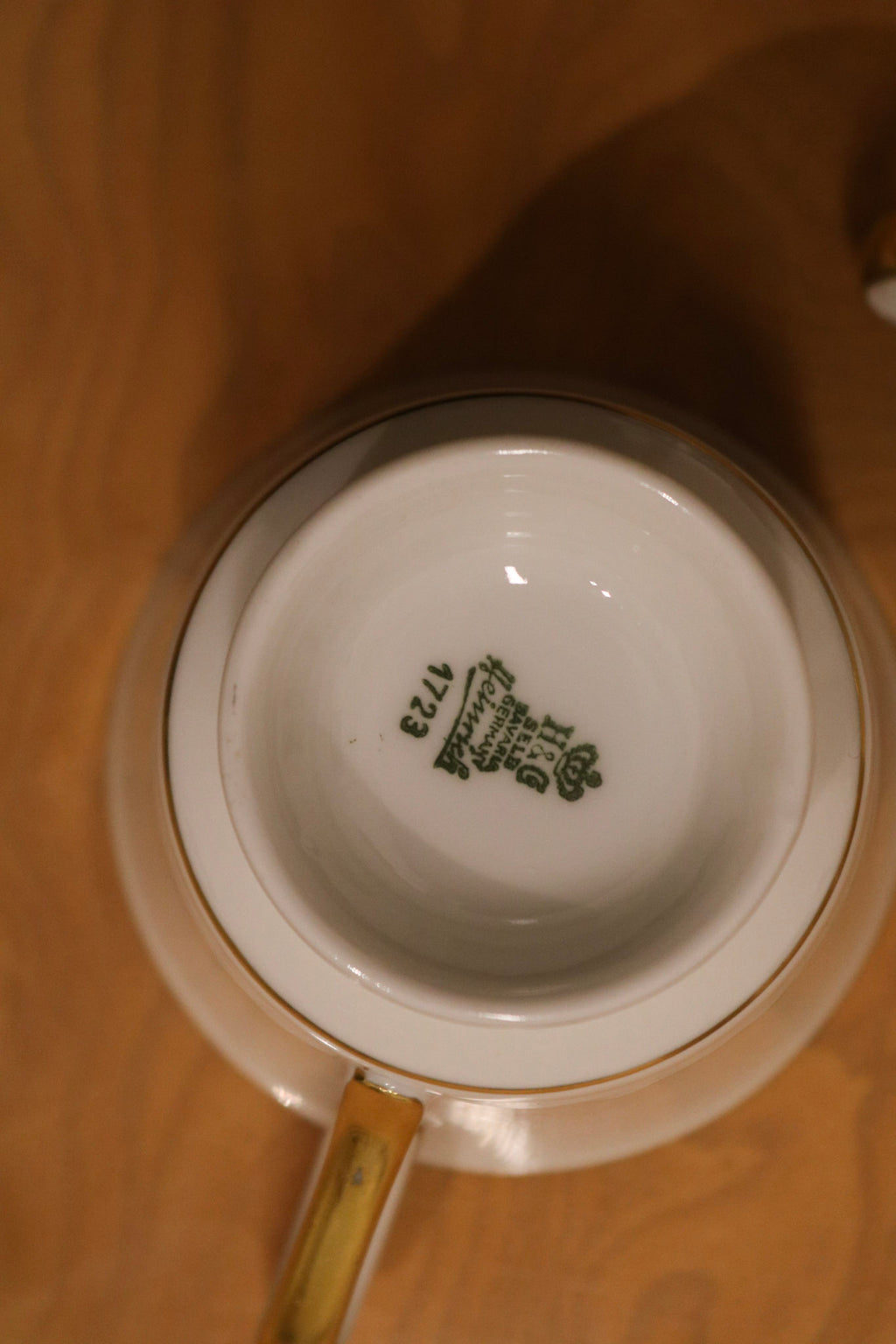 Set Of 4 Porcelain Coffee Tea Cups And Plates Sugar Bowl By Heinrich & Co.