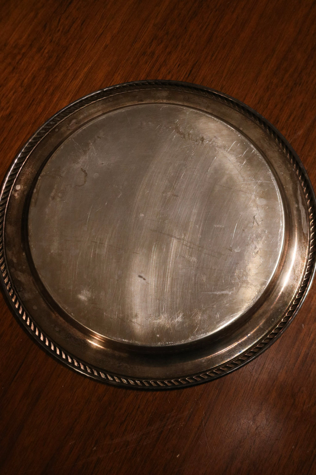 Set Of Vintage Crystal And Glass Barware And Serving Brass Tray