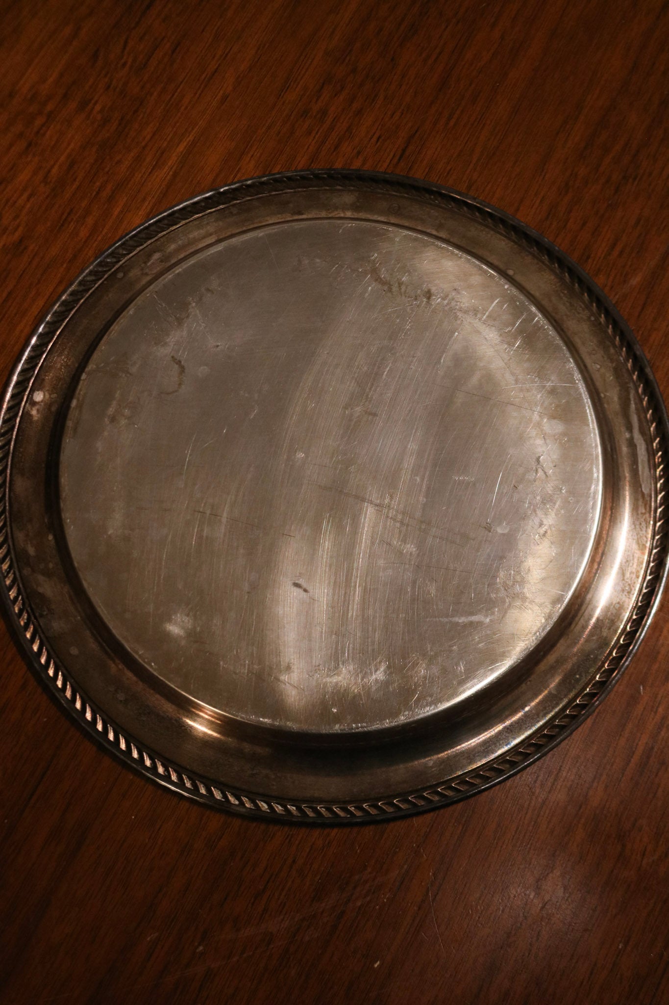 Set Of Vintage Crystal And Glass Barware And Serving Brass Tray