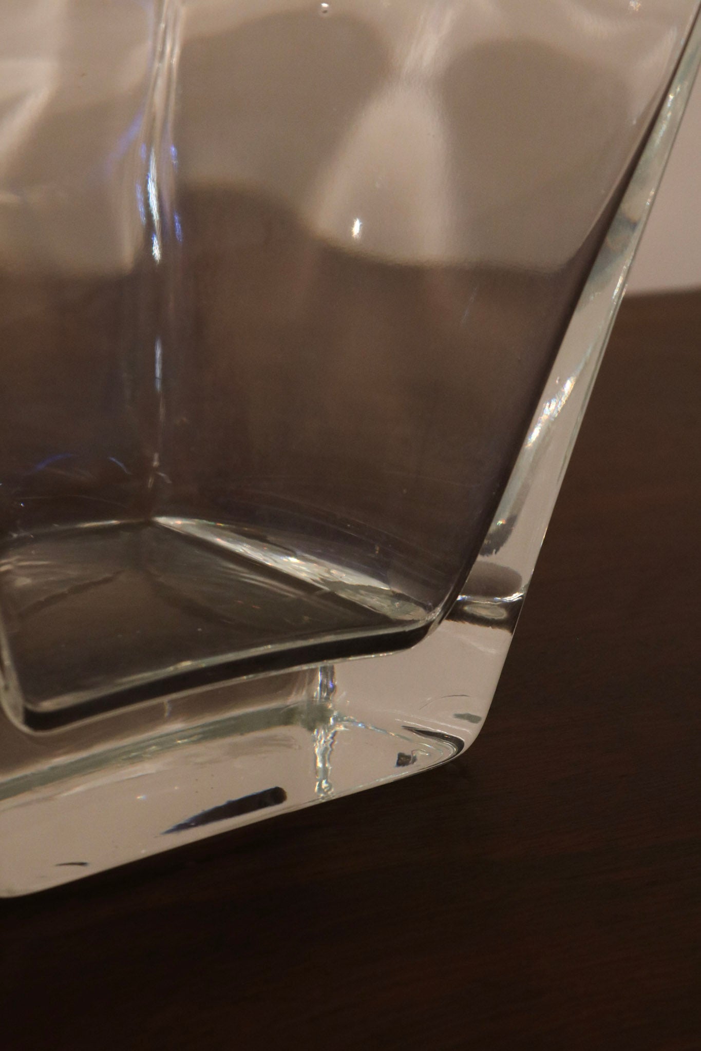 Poland Hand-Made Heavy Glass Vase