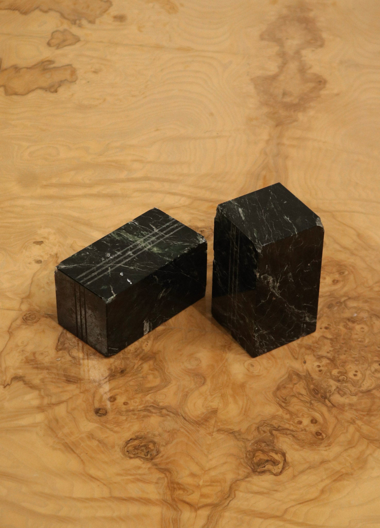 Vintage Marble Cubes Decorative Bookends