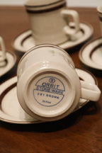 Set Of 20 Vintage Sango Ceramic Stoneware Dinnerware And Coffee Cups