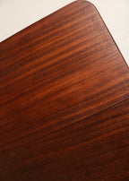 Vintage Solid Wood Drop Leaf Table Desk With Storage