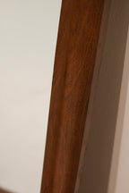 Mcm Vintage Wooden Frame Large Stand Mirror