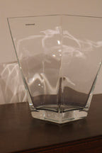 Poland Hand-Made Heavy Glass Vase
