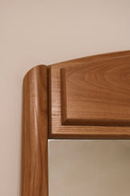 Vintage Wooden Stand Wall Mirror