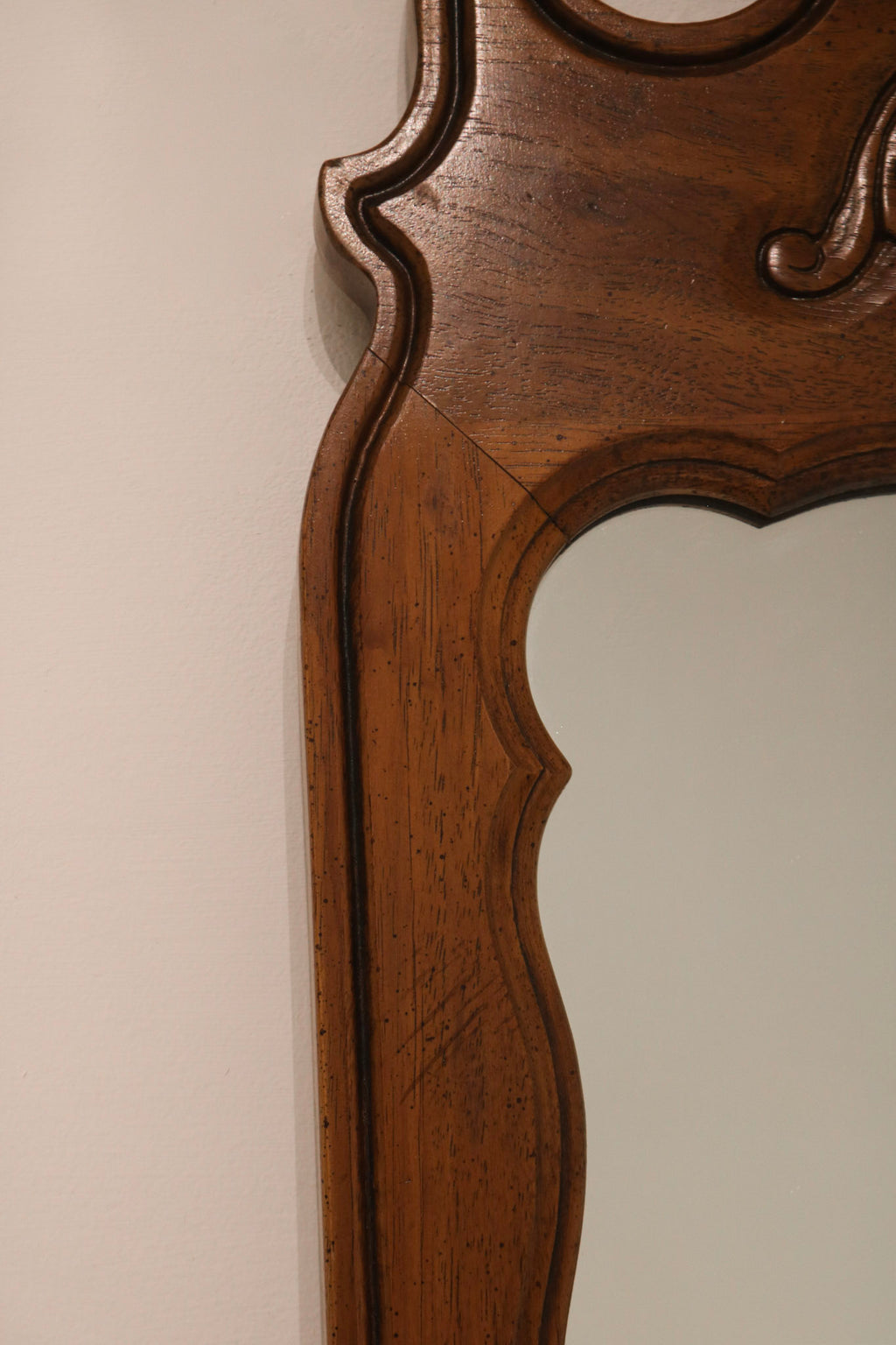 Vintage Wooden Full-Length Wall Mirror - 21" x 54"