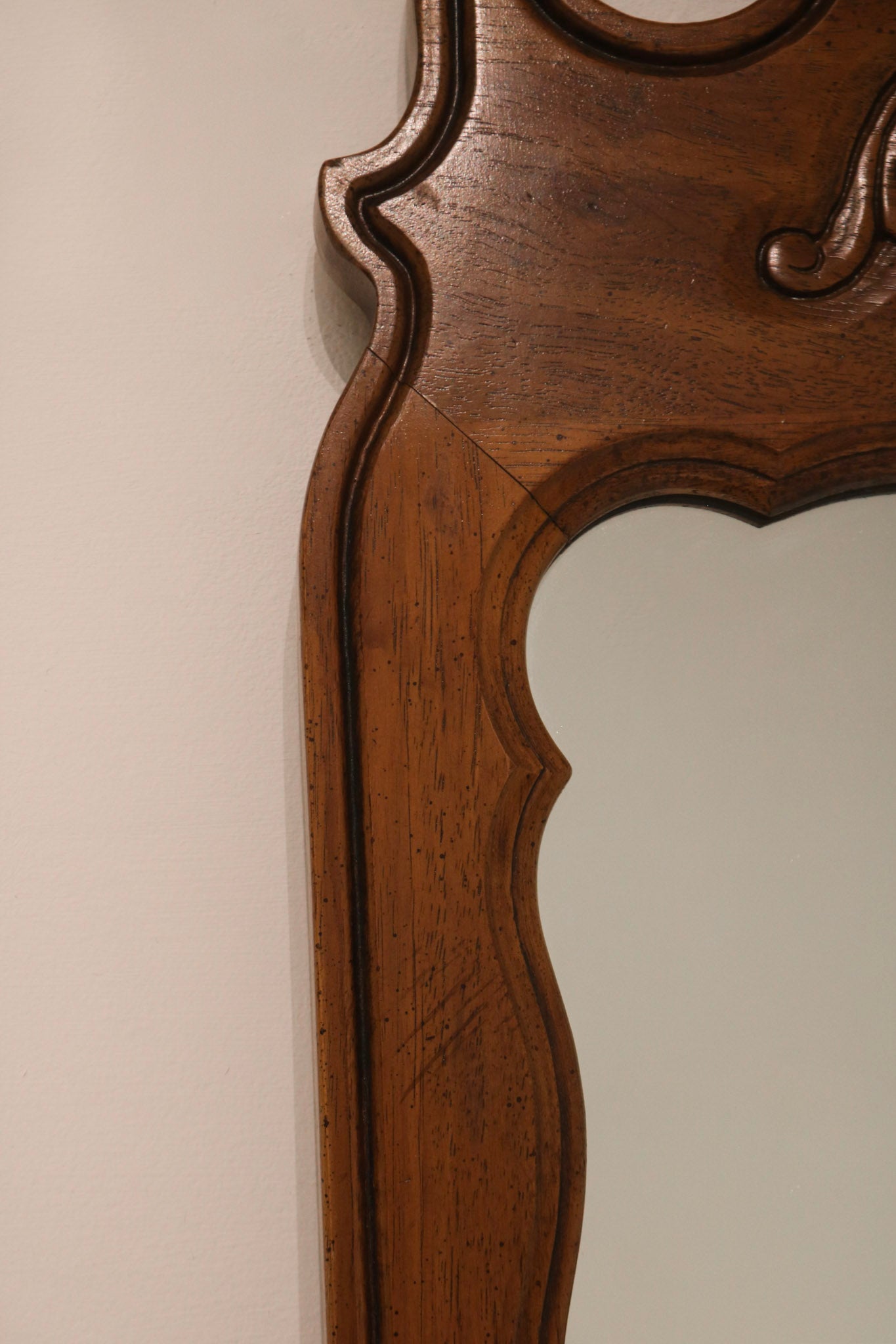 Vintage Wooden Full-Length Wall Mirror - 21" x 54"