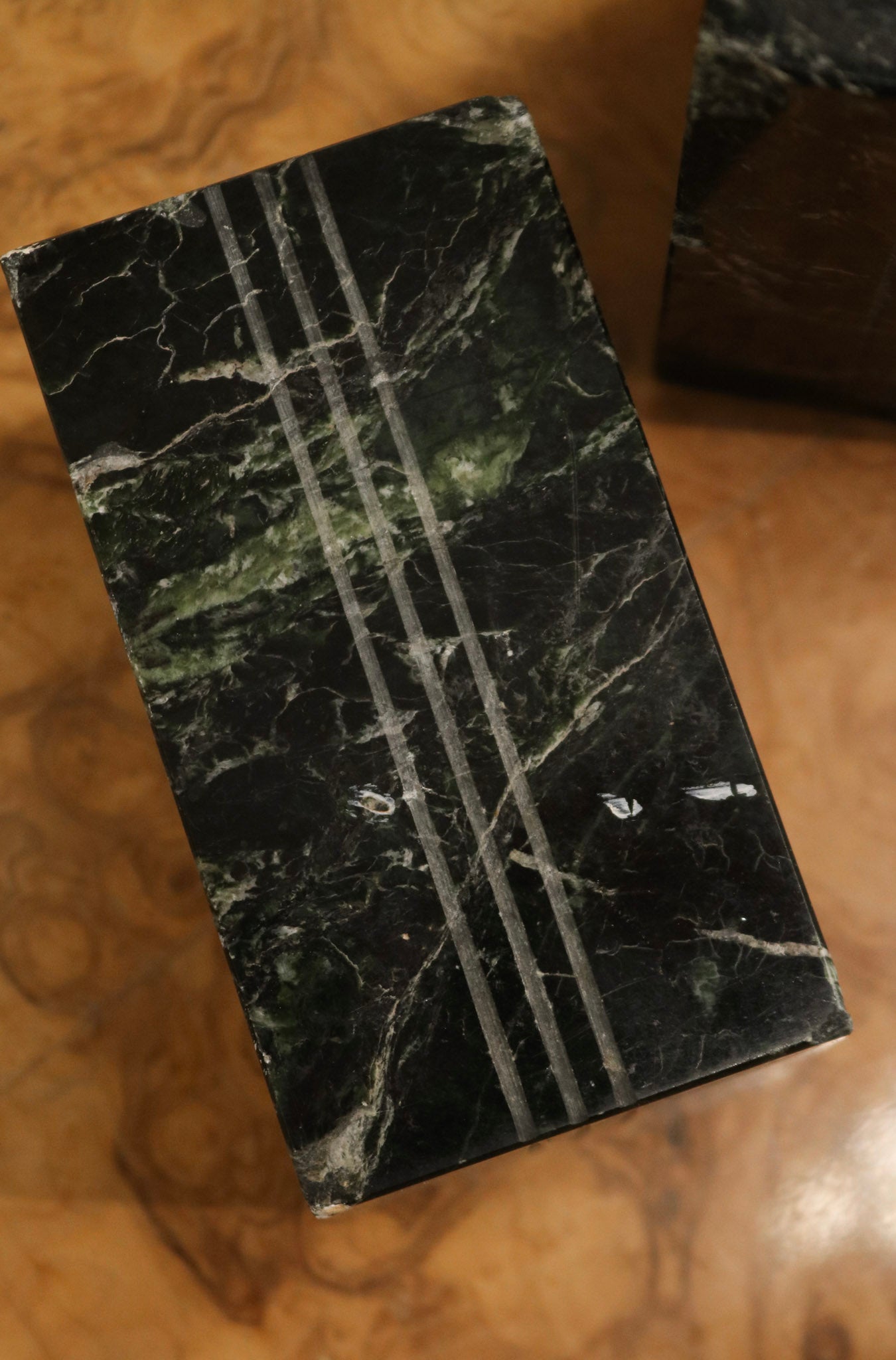Vintage Marble Cubes Decorative Bookends