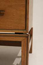 Vintage Oak Wood 7 Drawers Dresser By John Stuart Grand Rapids New York