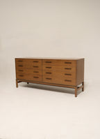 Vintage Oak Wood 7 Drawers Dresser By John Stuart Grand Rapids New York
