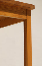 Vintage Swedish Pine Wood Dining Table Desk