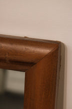 Mcm Vintage Wooden Frame Large Stand Mirror