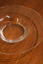 Vintage Italian Glass Large Centerpiece Bowl Glass Plate