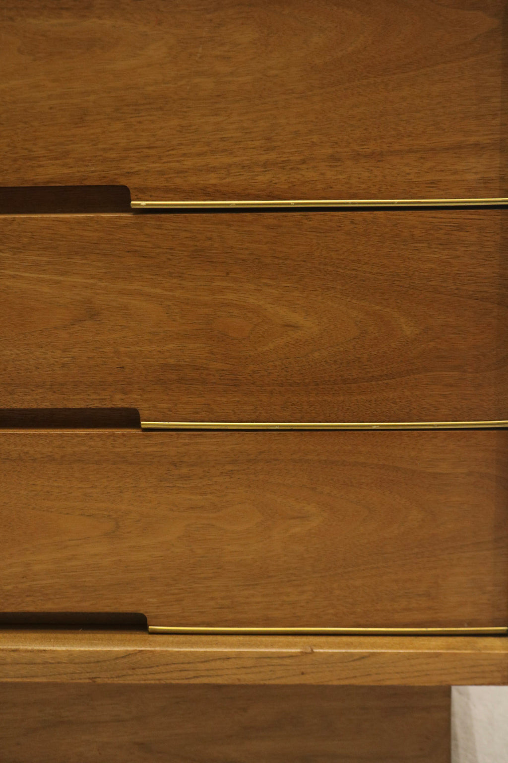 Mid Century Modern Walnut Wood 6 Drawers Lowboy Dresser