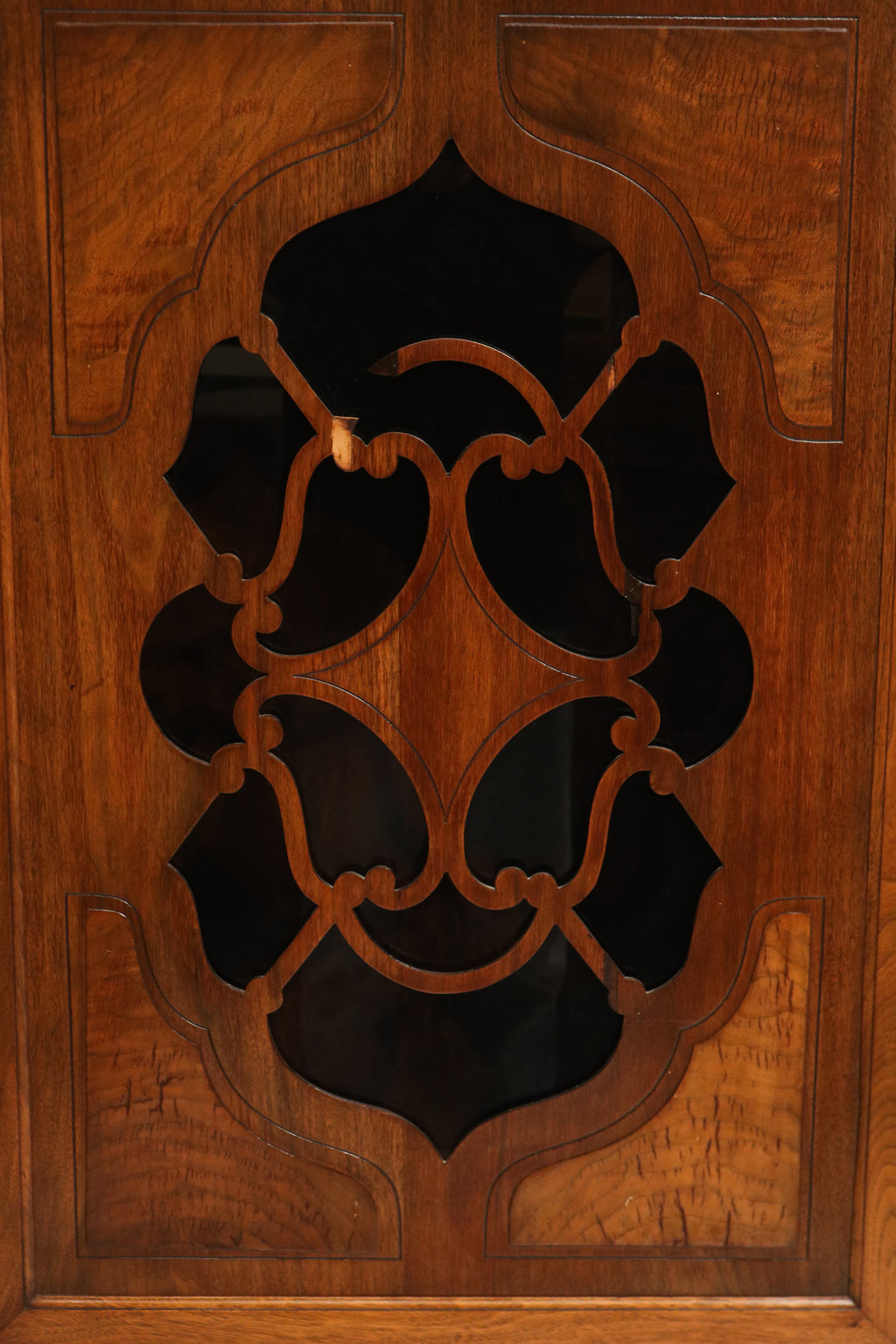 Antique Jacobean Mahogany Walnut Hutch China Cabinet