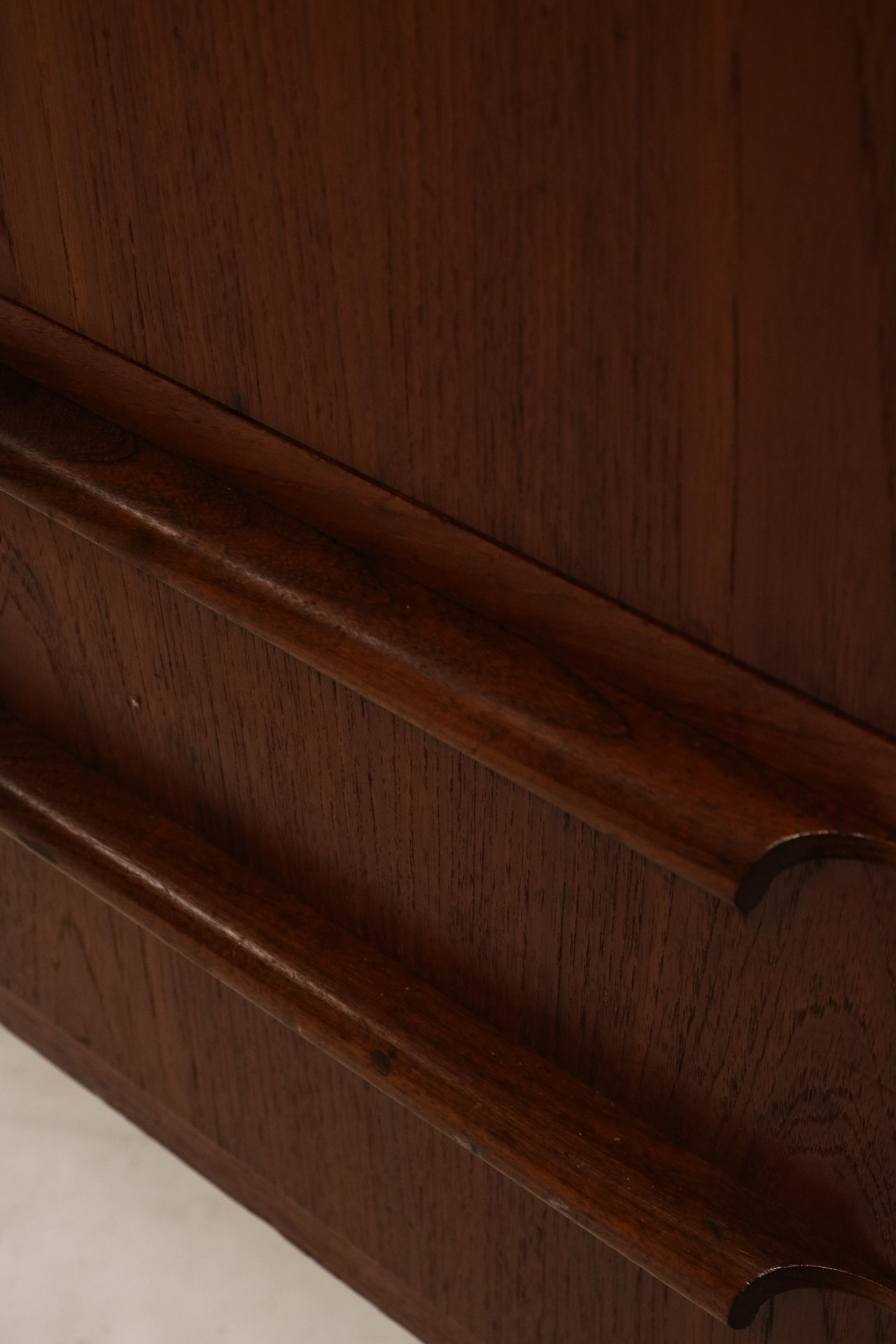 Danish Mcm Vintage Teak Wood Chest Of Drawer Cabinet