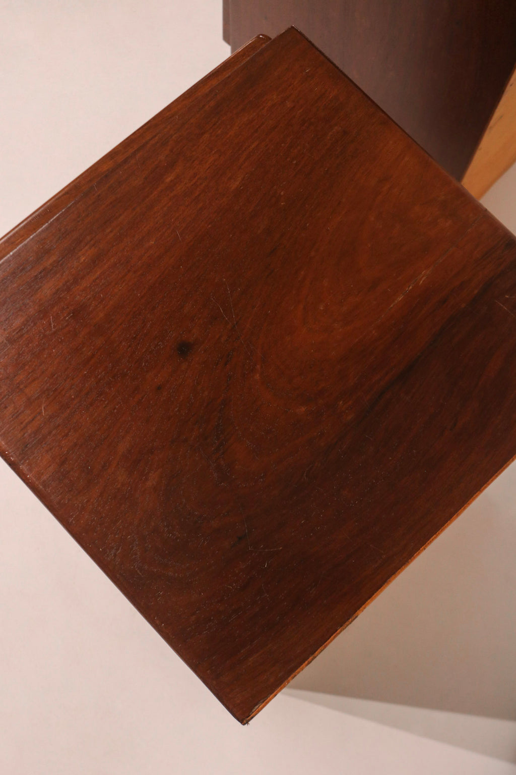 Vintage Mcm Solid Wood Walnut Nightstands Or Bedside Tables
