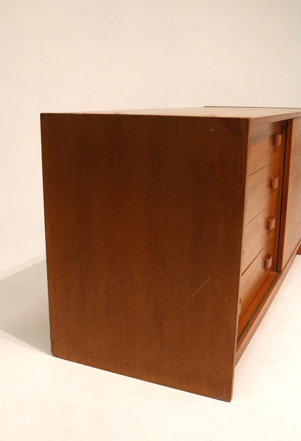 Danish Mid-Century Modern Teak  Storage Credenza By Domino Mobler