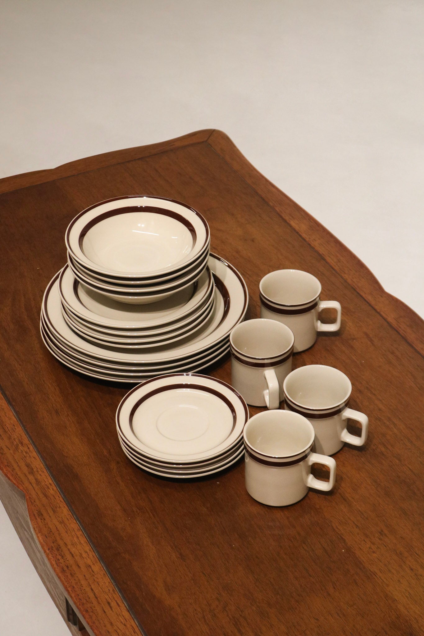 Set Of 20 Vintage Sango Ceramic Stoneware Dinnerware And Coffee Cups