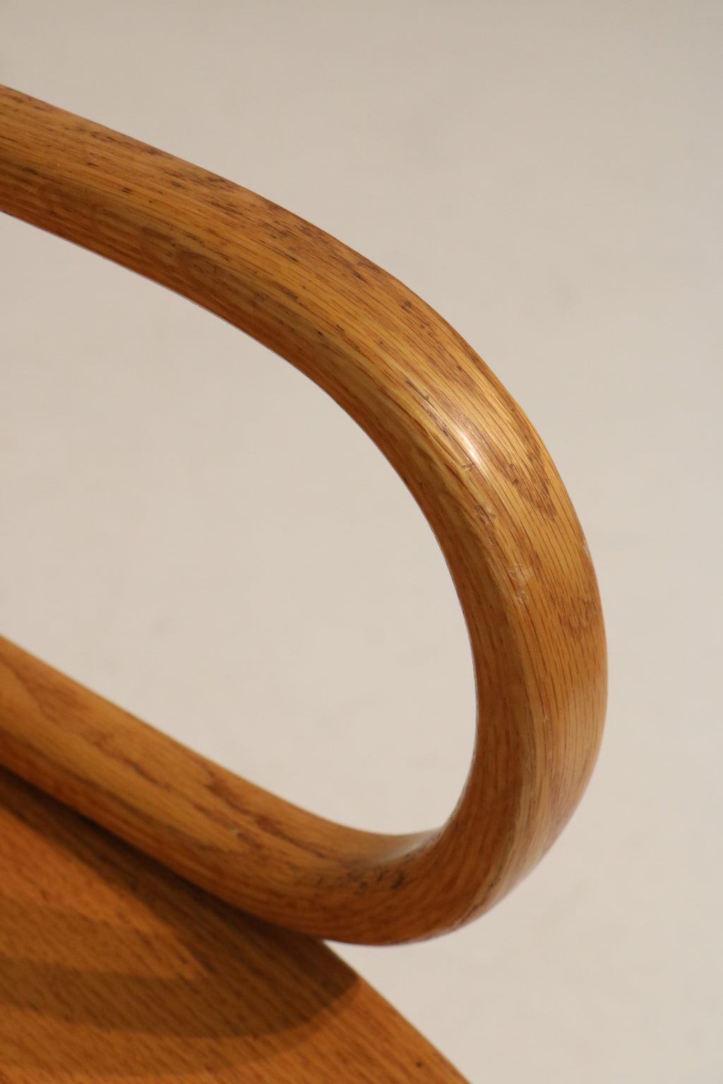 Set Of 2 Vintage Solid Oak Wood Swivel Chairs Arm Chairs