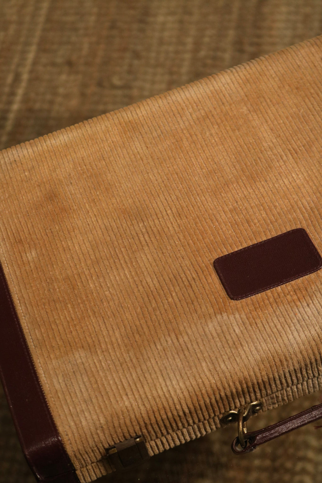 Vintage Travel Backgammon Leather Board Carrying Case