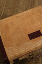 Vintage Travel Backgammon Leather Board Carrying Case