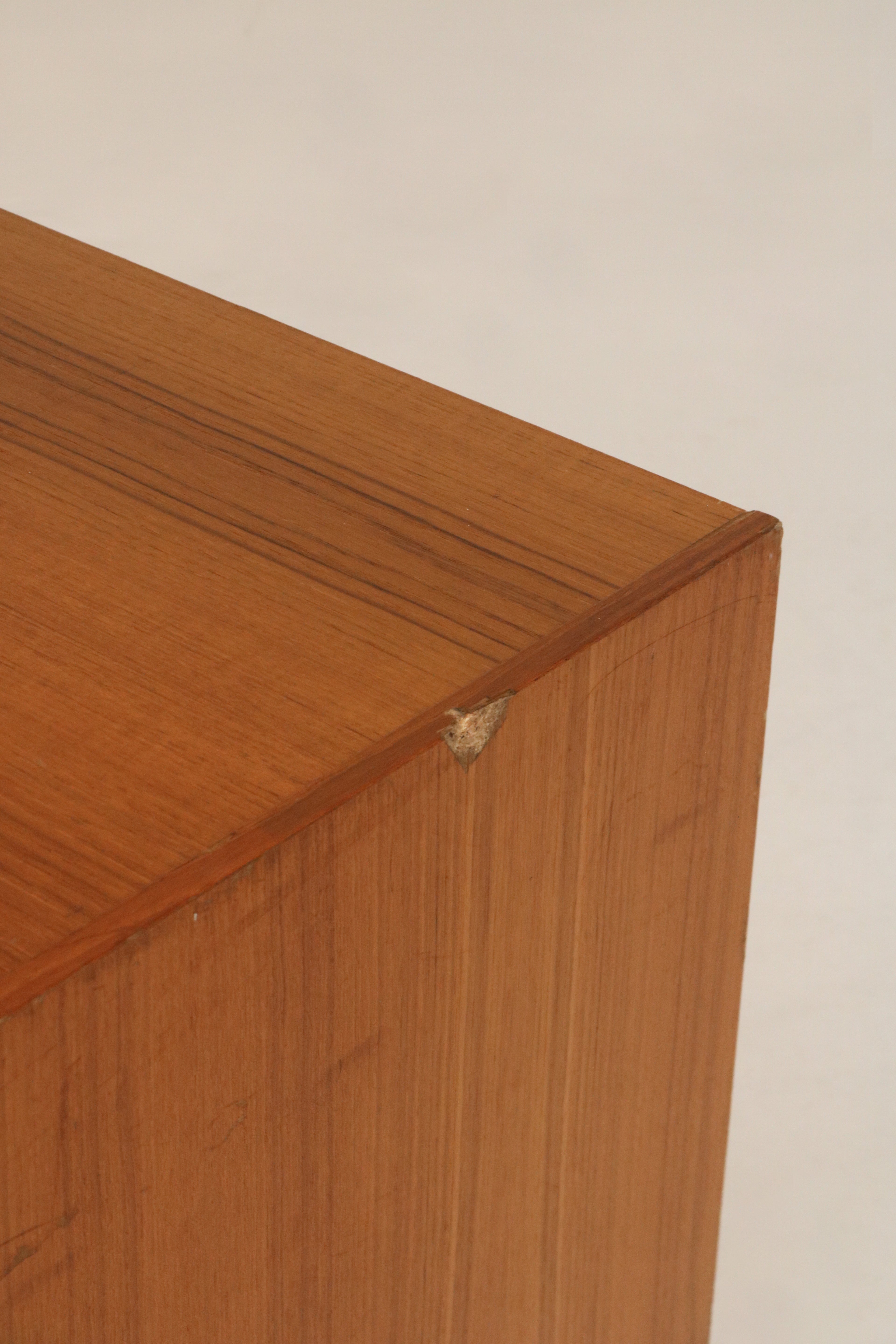Danish Mid-Century Modern Teak  Storage Credenza By Domino Mobler