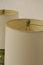 Ceramic Table Lamp With Beige Drum Shade