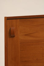 Danish Mid-Century Modern Teak  Storage Credenza By Domino Mobler