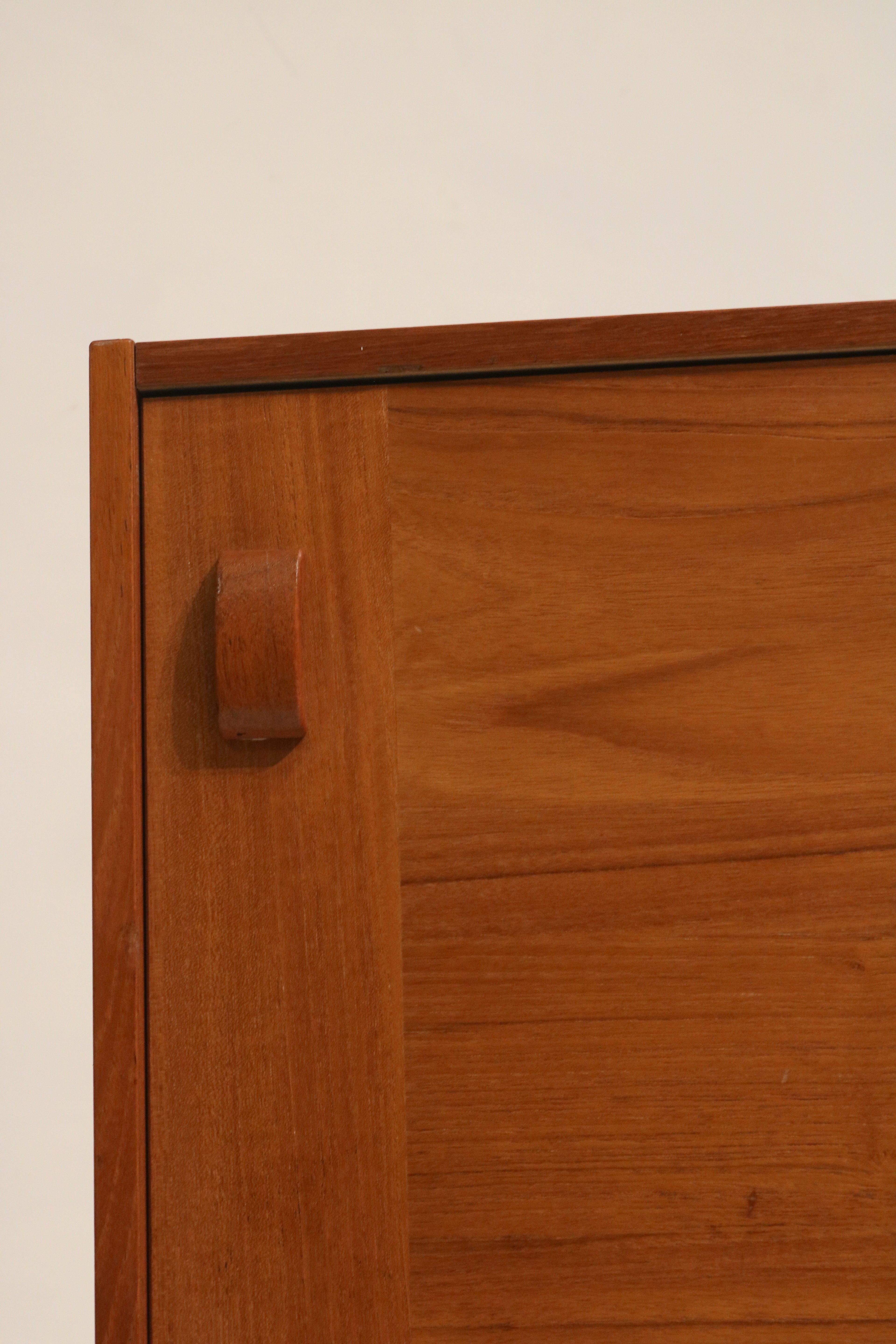 Danish Mid-Century Modern Teak  Storage Credenza By Domino Mobler