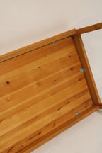 Vintage Swedish Pine Wood Dining Table Desk