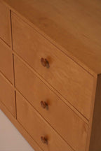 Vintage Solid Wood 6 Drawers Dresser