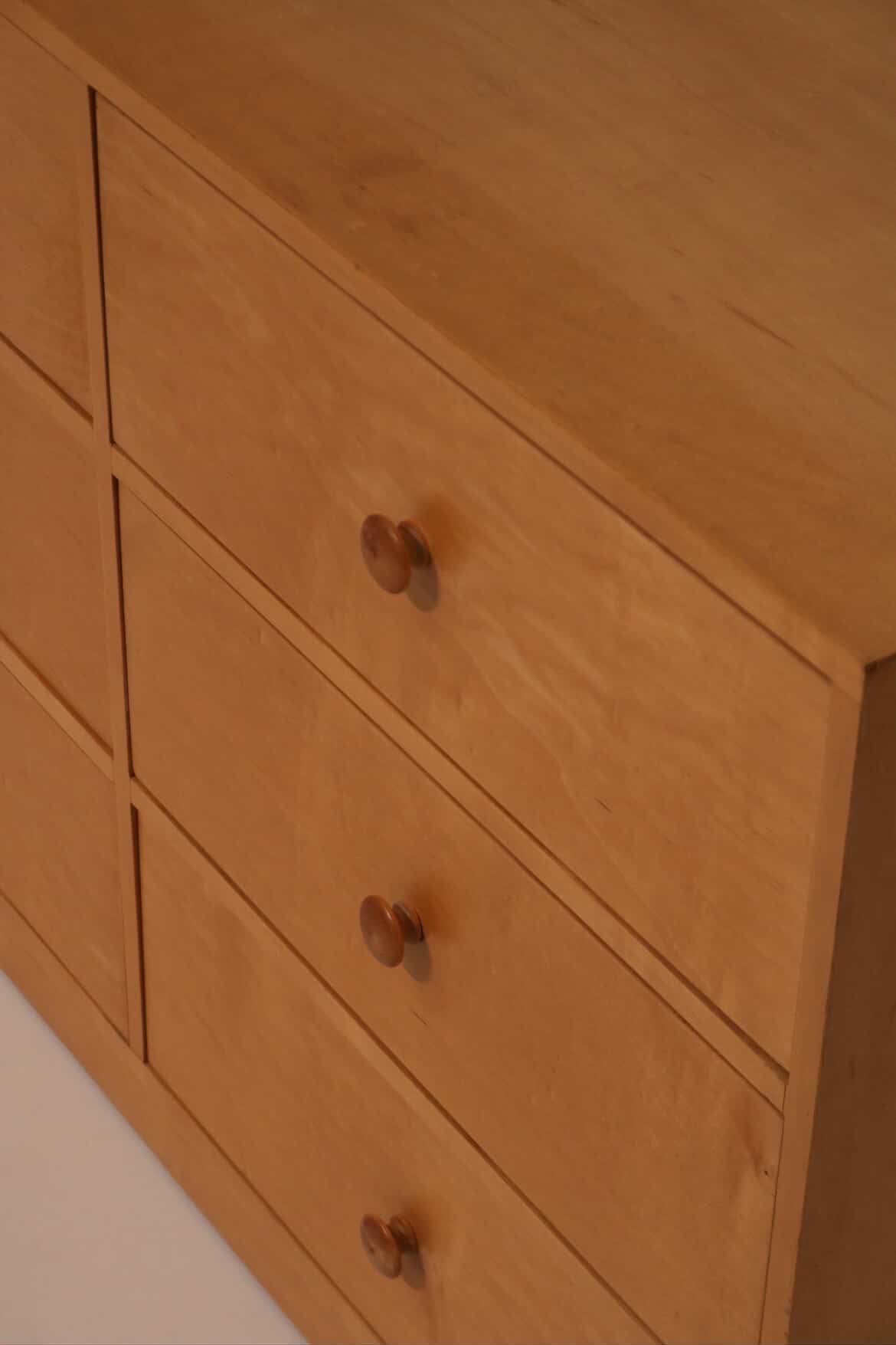 Vintage Solid Wood 6 Drawers Dresser