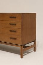 Vintage Oak Wood 7 Drawers Dresser By John Stuart Grand Rapids New York