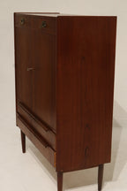 Danish Mcm Vintage Teak Wood Chest Of Drawer Cabinet