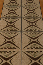 Vintage Danish Teak Wood Tile Top Extandable Dining Table