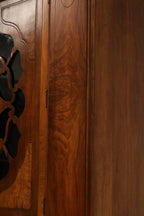 Antique Jacobean Mahogany Walnut Hutch China Cabinet