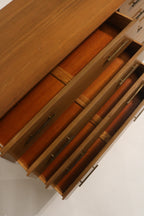 Vintage Oak Wood 7 Drawers Dresser By John Stuart Grand Rapids New York